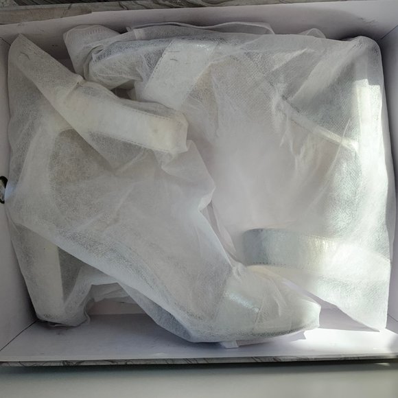 Jeffrey Campbell Shiny Silver Block Heels - Picture 9 of 10